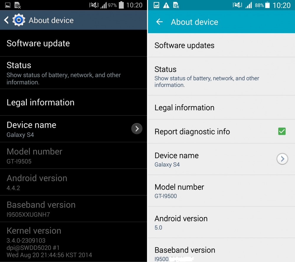 touchwizz lollipop vs kitkat 10