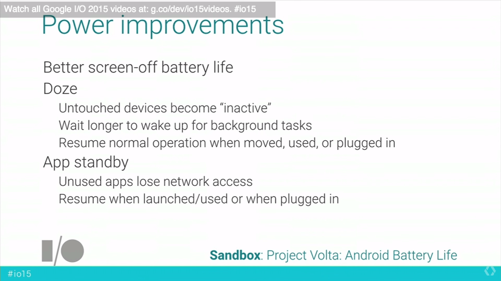 Android M Doze App Standby