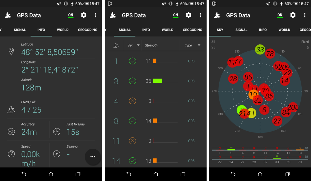 htc desire 626 logiciel gps data