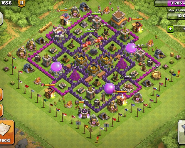 clash of clans village