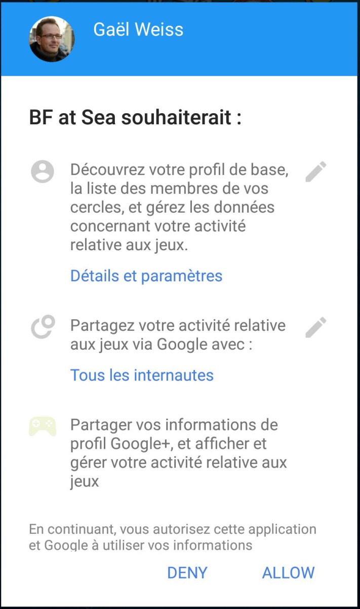 google play jeux pop up