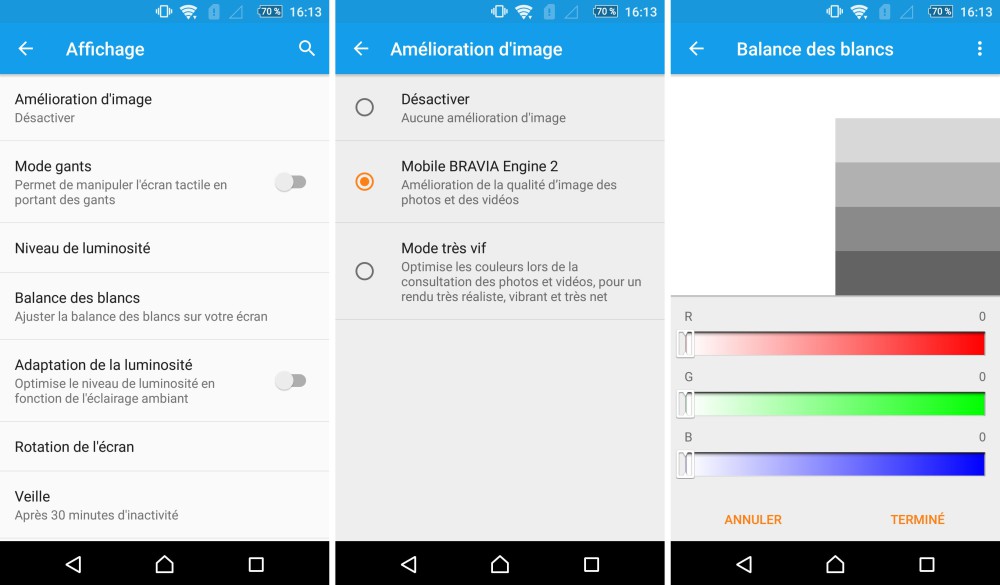 sony xperia m5 test frandroid reglage ecran