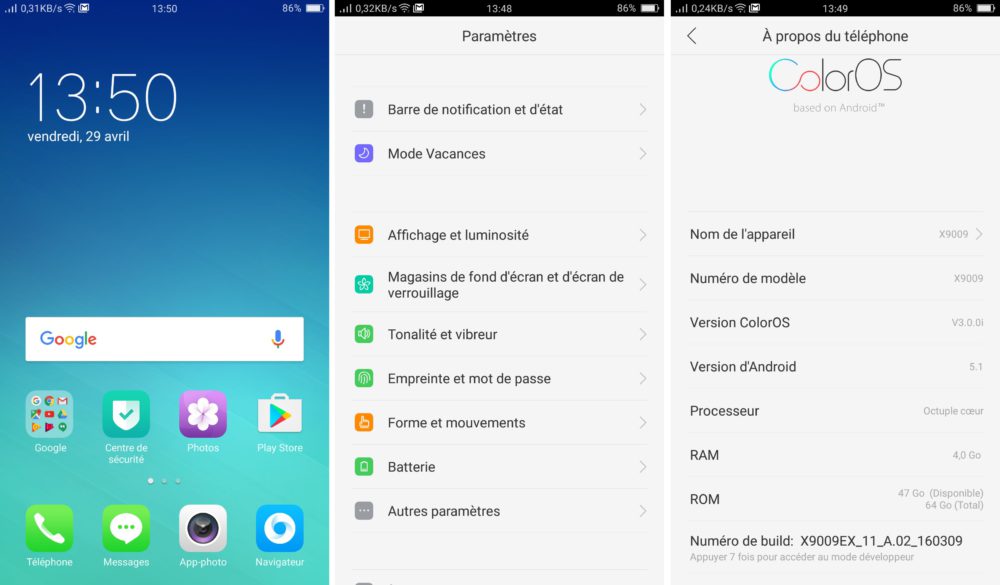 logiciel oppo f1 plus 3