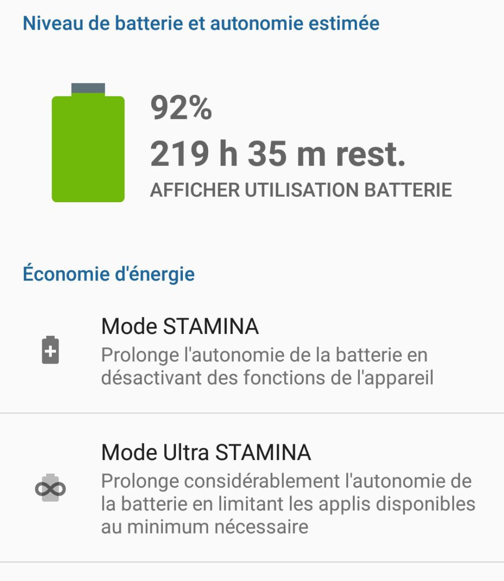 stamina mode xperia x