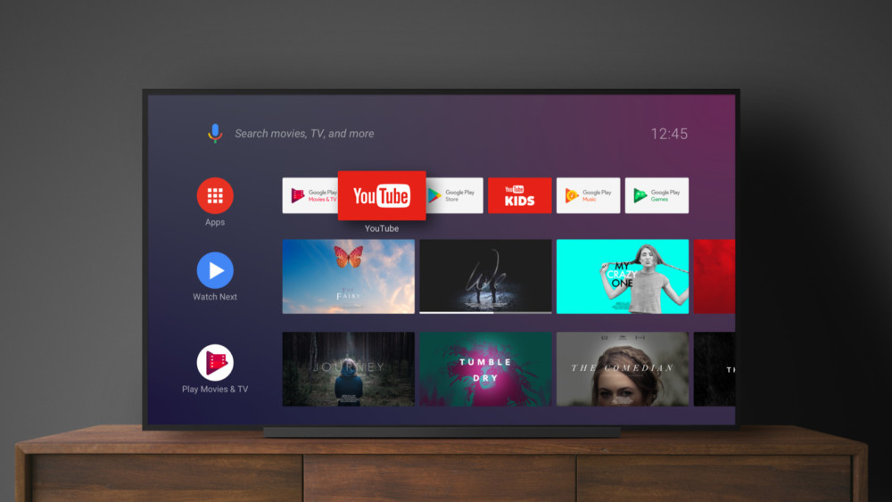 Interface Android TV