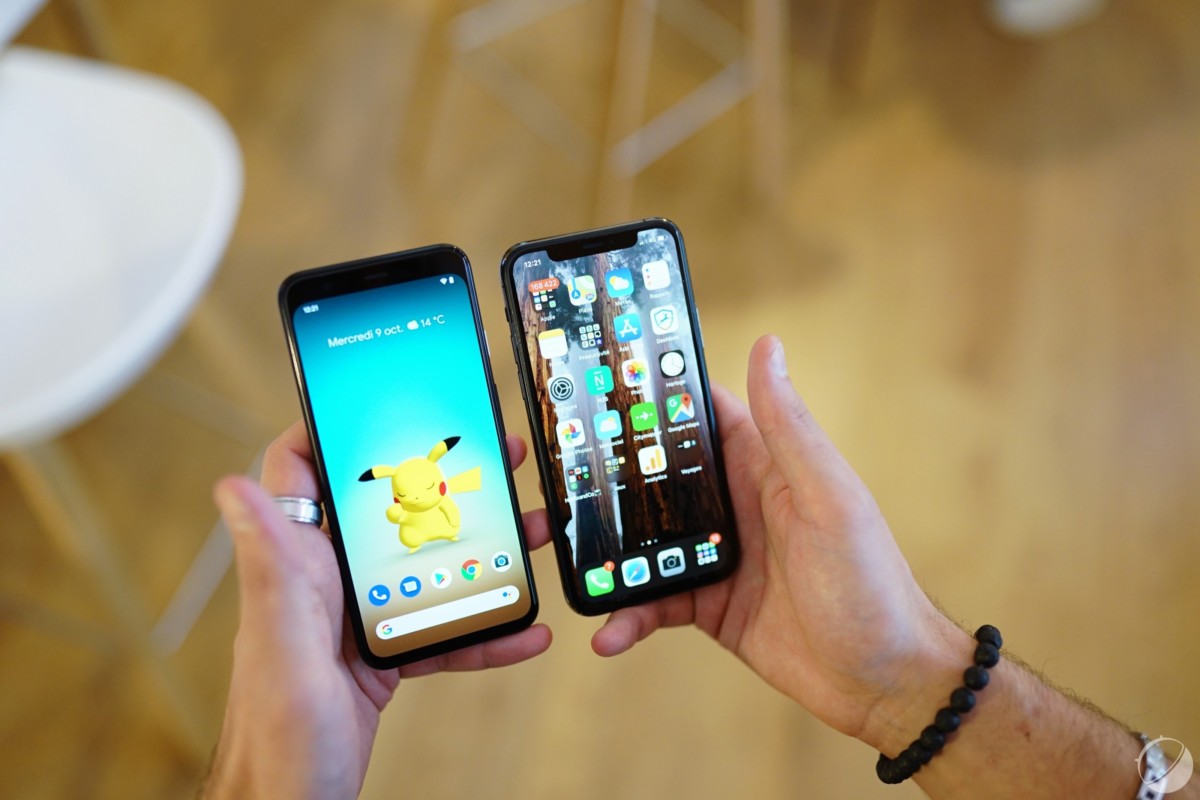 Pixel 4 et iPhone 11 Pro