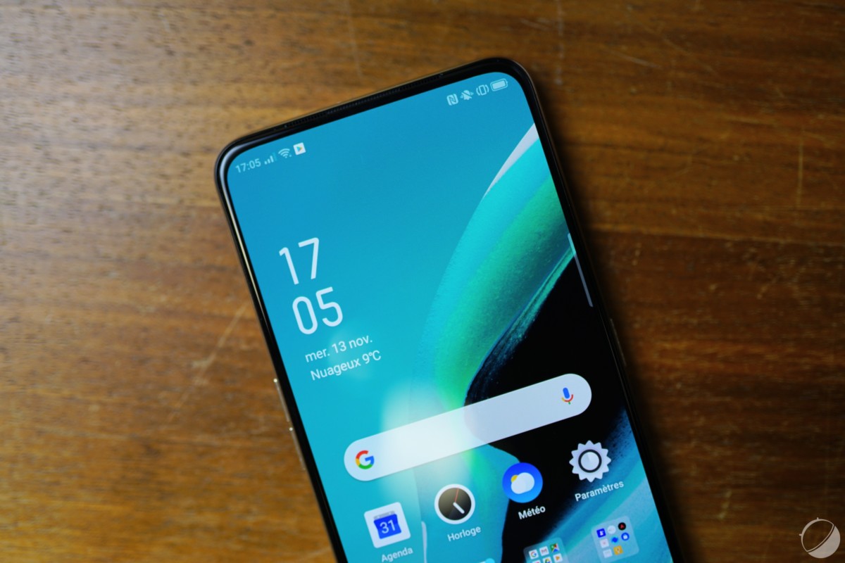 Écran OLED de l'Oppo Reno 2 Z