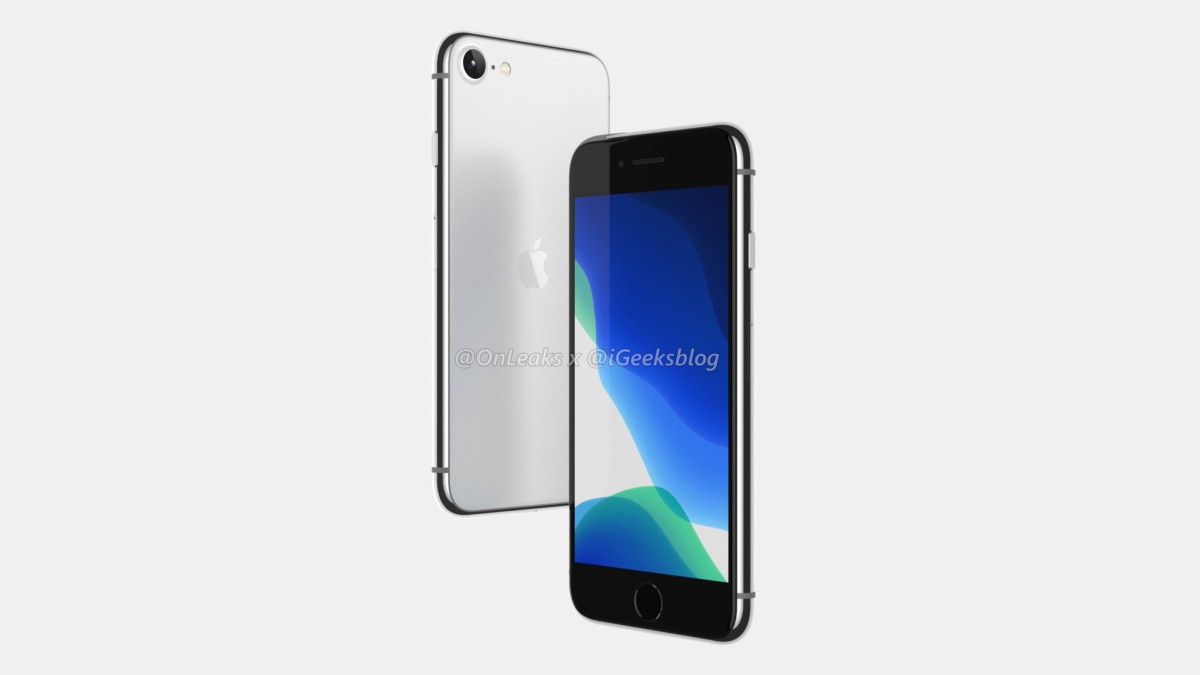 iPhone SE 2020, rendu par OnLeaks