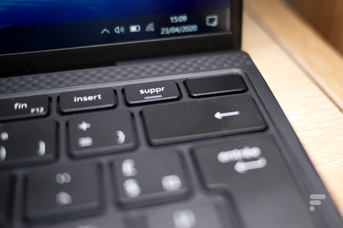 Capteur d'empreintes dans le clavier du Dell XPS 13 2020