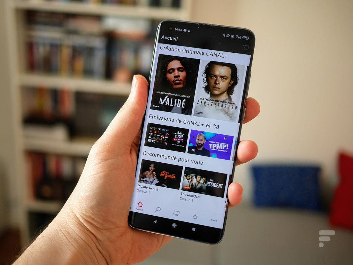 L'application myCanal de Canal+ sur le Xiaomi Mi 10 Pro