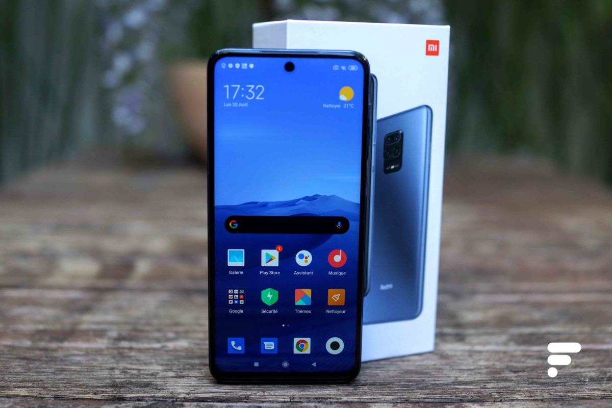 Le Xiaomi Redmi Note 9S et sa boîte