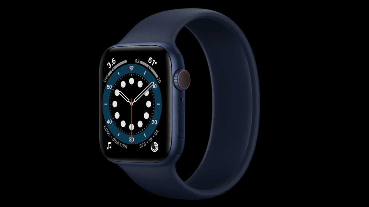 Apple Watch Series 6 en bleu