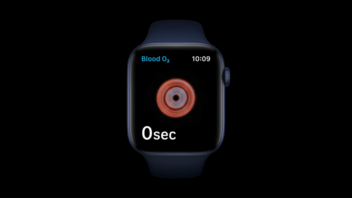 Apple Watch Series 6 niveau d'oxygène dans le sang