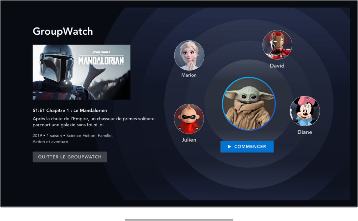 La nouvelle fonction GroupWatch sur Disney+