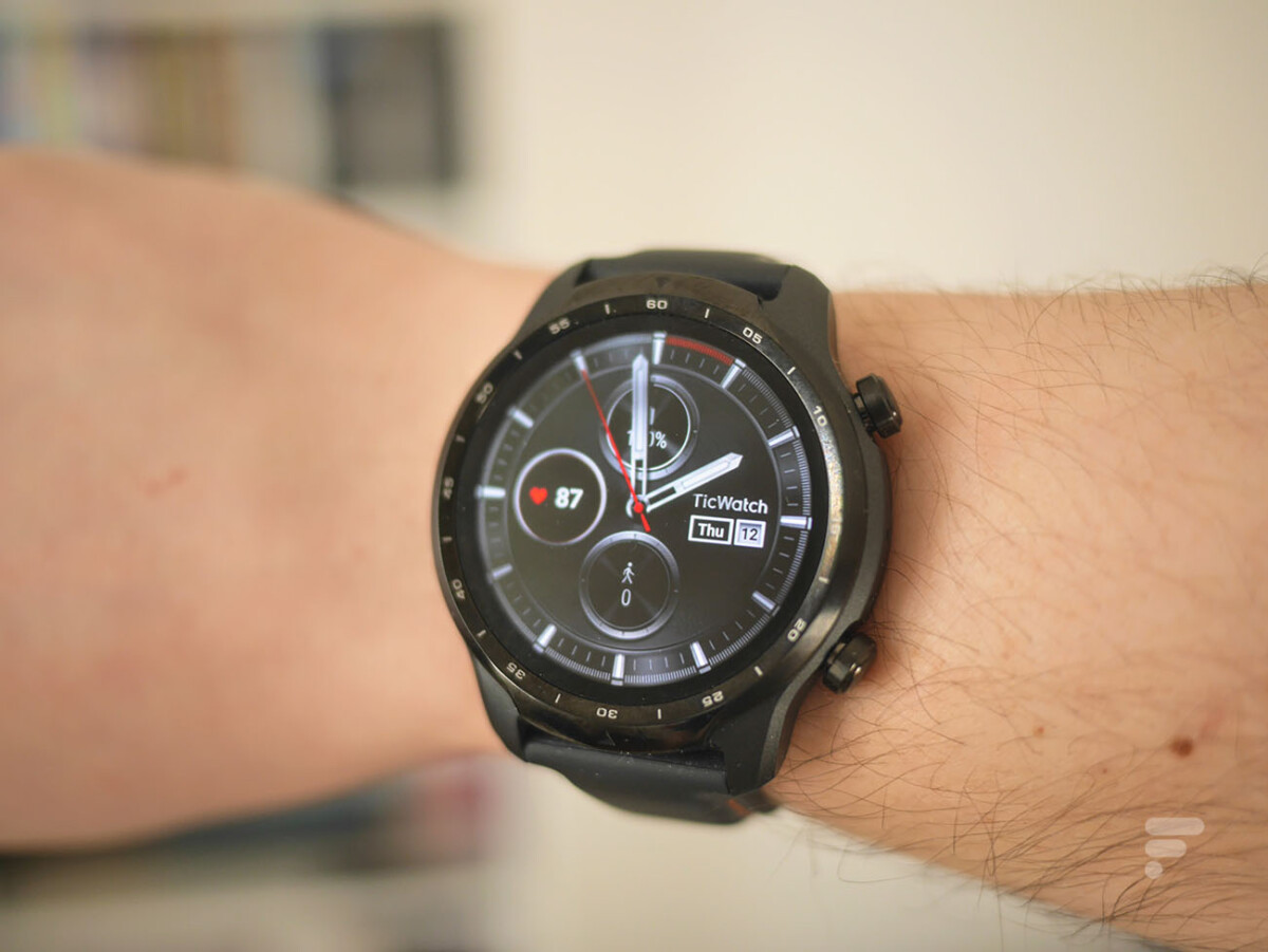 La montre TicWatch Pro 3 sous Wear OS// Source : Frandroid