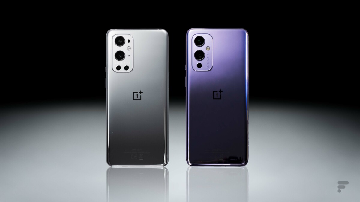 Le OnePlus 9 aux côtés du OnePlus 9 Pro