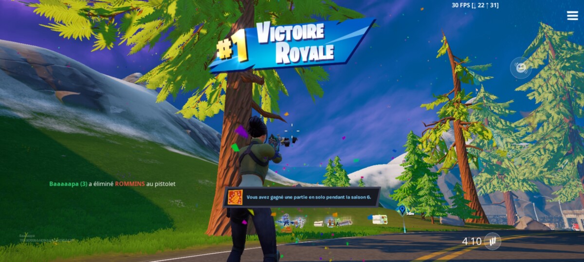 Top 1 sur Fortnite avec le Xiaomi Poco F3