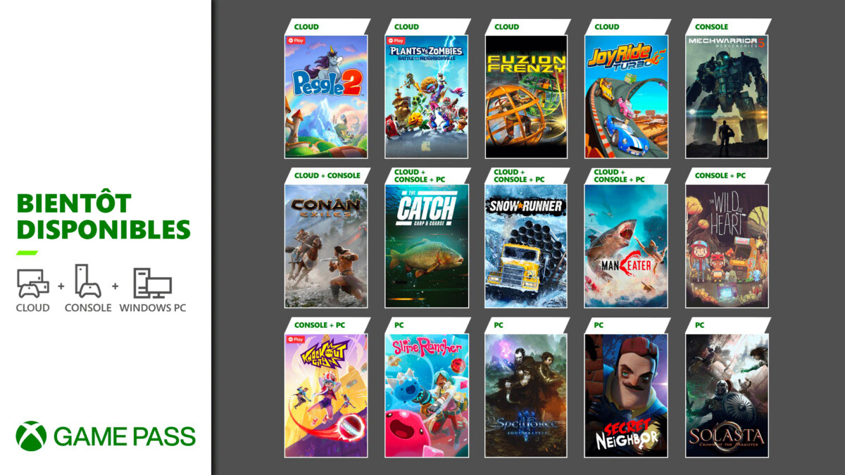 Le second lot d'ajouts au Xbox Game Pass en mai