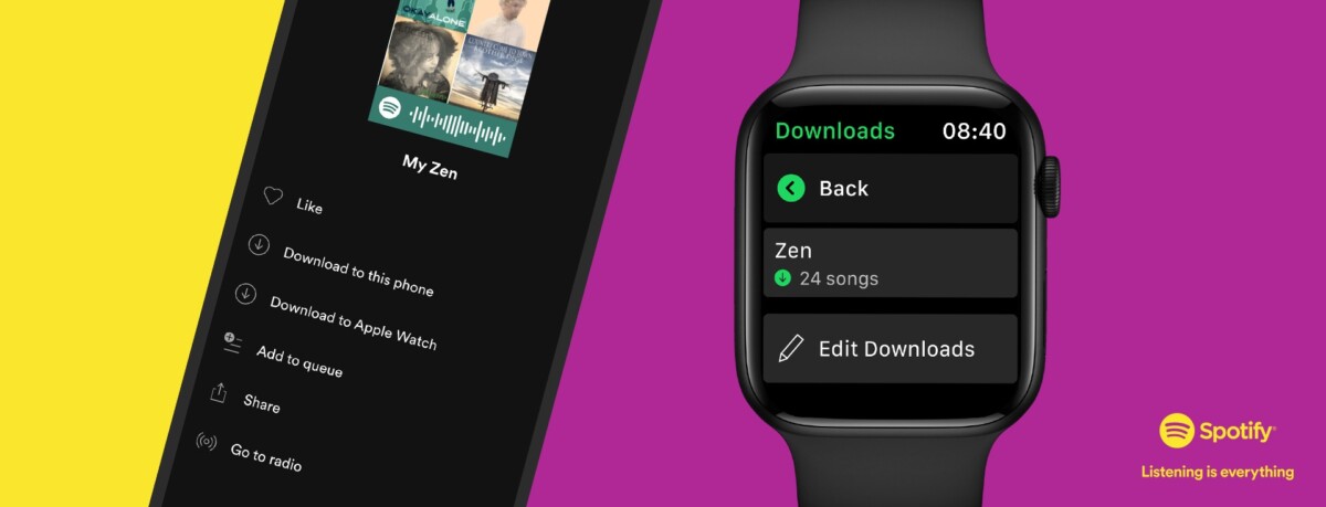 Téléchargez des musiques Spotify sur votre Apple Watch