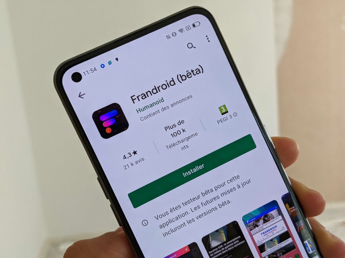 L'application Frandroid sur le Play Store