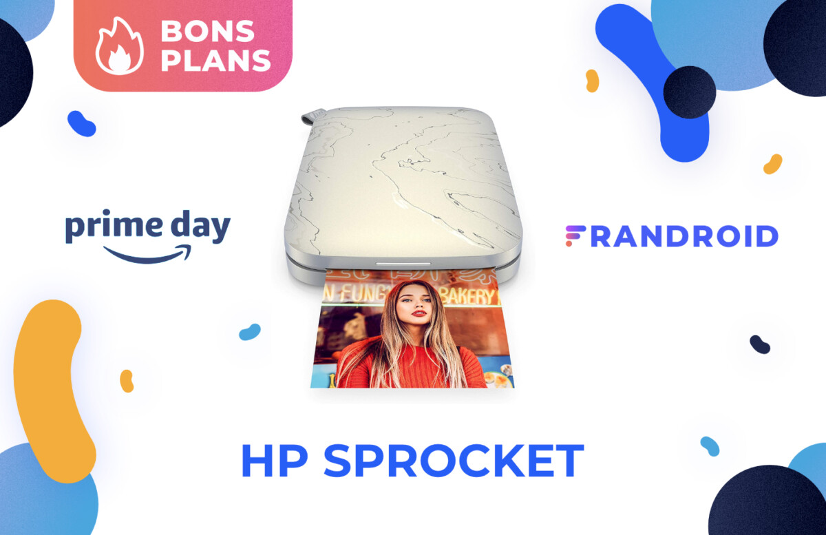 Promotion sur l'imprimante HP Sprocket pour le Prime Day 2021 d'Amazon.