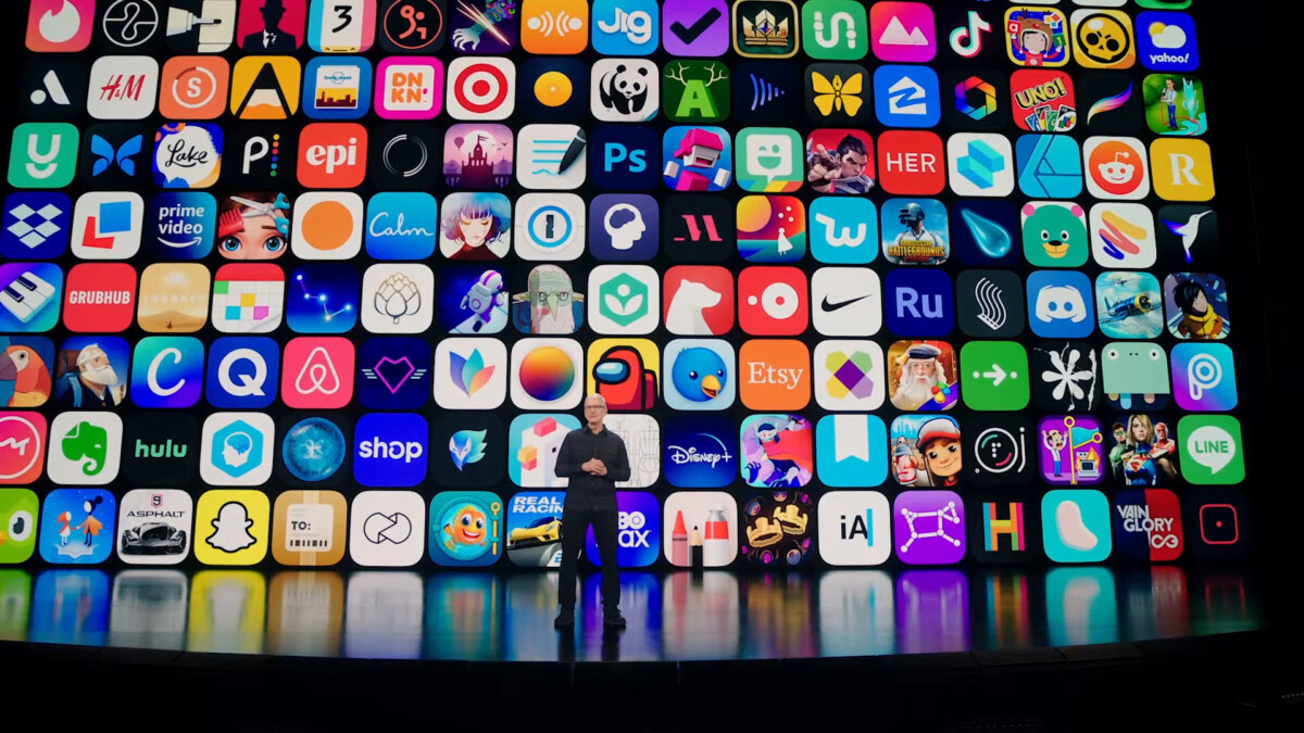 Tim Cook lors de l'introduction de la WWDC 2021.