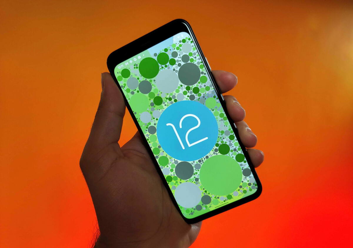 Android 12 sur un Google Pixel 4