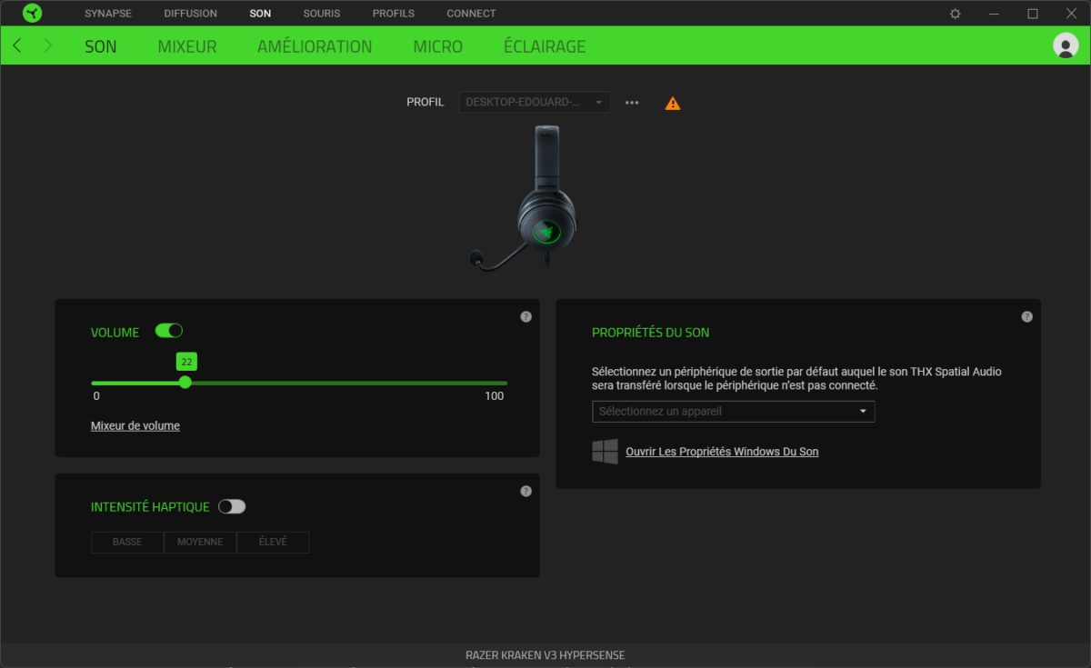 Razer Kraken V3 HyperSense