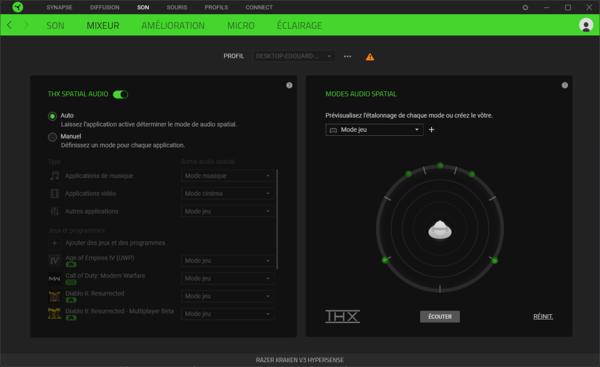 Razer Kraken V3 HyperSense