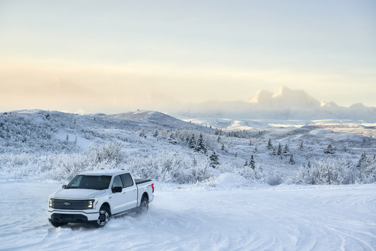 Ford F-150 sous la neige