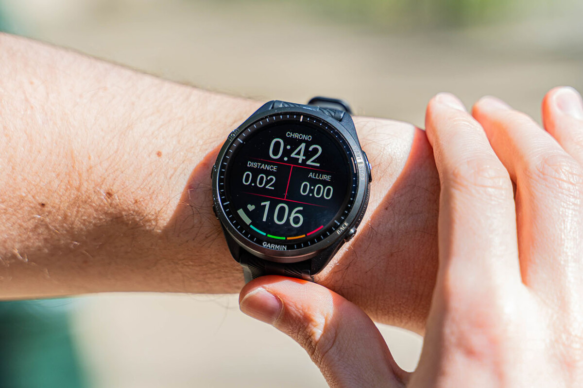 L'écran de la Garmin Forerunner 965