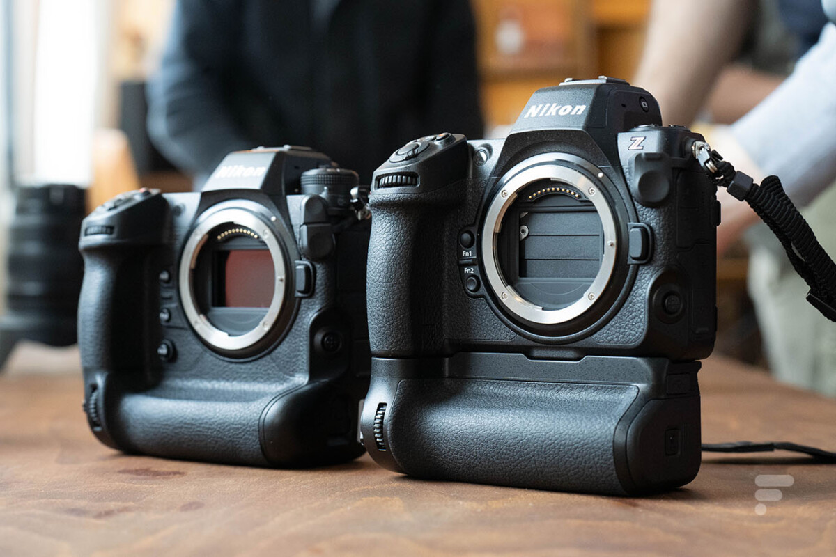 Le Nikon Z9 à gauche et le Nikon Z8 à droite