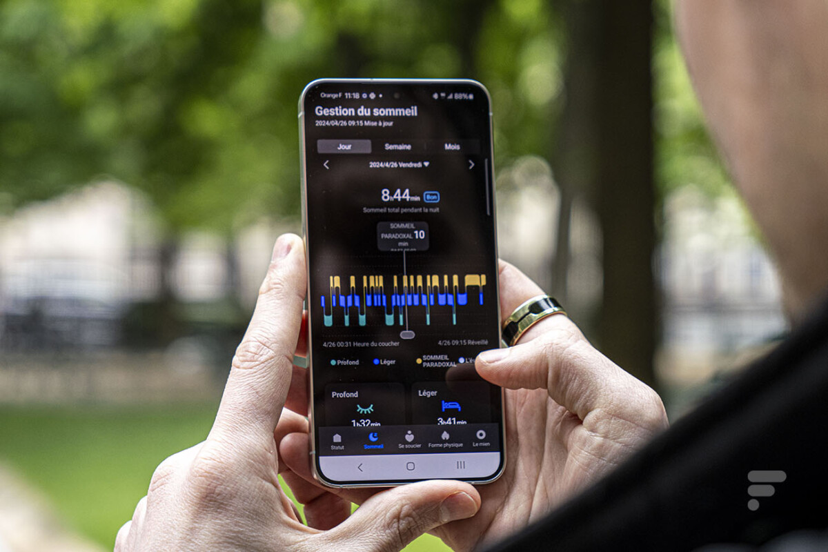 Le suivi de sommeil dans l'application Aizo Ring