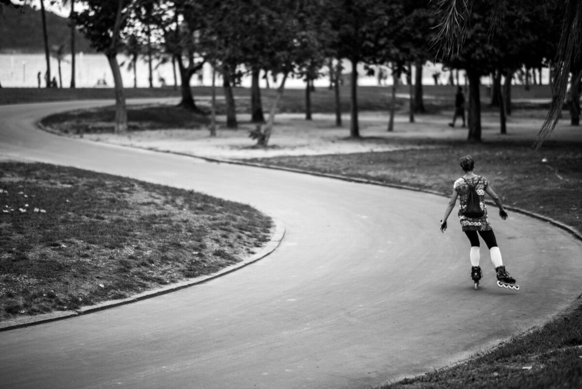 roller piste cyclable