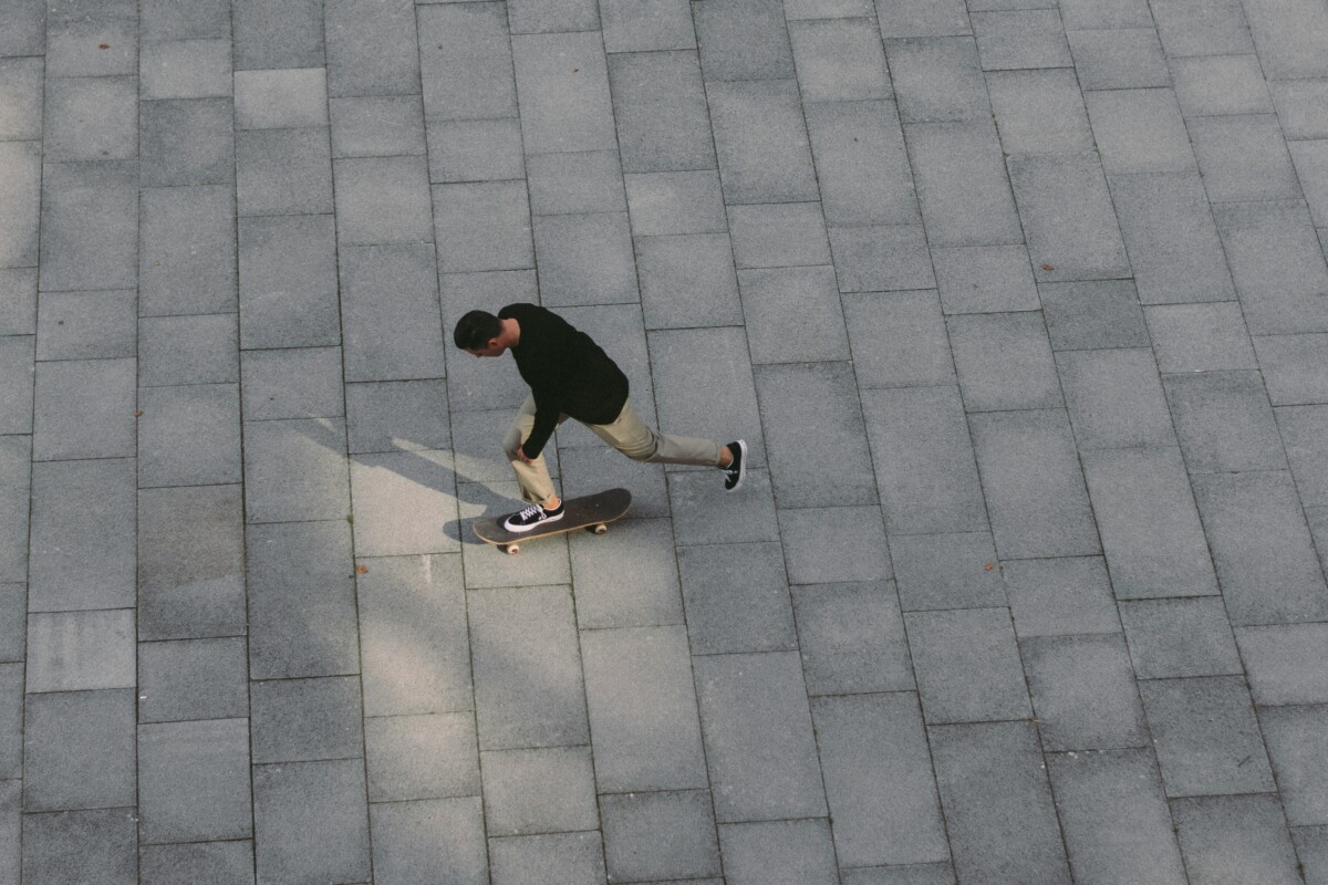 skateboard piste cyclable