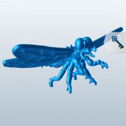 Large Dragonfly fangs spikes V1  3d model