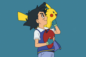 Ash And Pikachu Looking Up Wallpaper