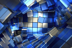 Cubic 3d Geometry 4k Wallpaper