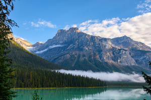 Emerald Lake Landscape Mountains 5k Wallpaper