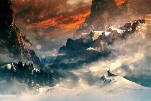 Hobbit Mountains Wallpaper