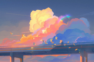 The Sky Bridge (1280x800) Resolution Wallpaper