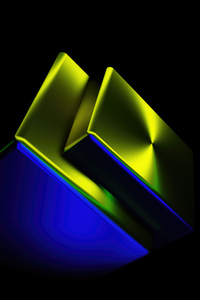 Abstract Cubes Shapes Glowing 5k (640x960) Resolution Wallpaper