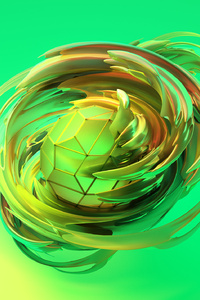 Apple Abstract 3d (360x640) Resolution Wallpaper