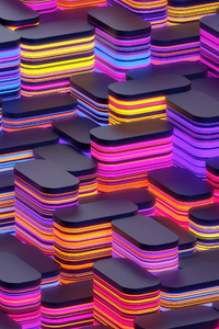 Cgi 3d Blocks 5k (360x640) Resolution Wallpaper