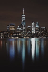 New York City Night (640x1136) Resolution Wallpaper