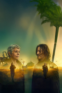 The Walking Dead Daryl Dixon The Book Of Carol Season 2 (1080x2280) Resolution Wallpaper