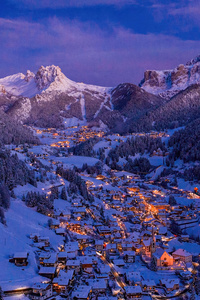 Val Gardena Italy Valley Christamas (240x400) Resolution Wallpaper