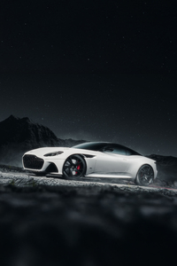 White Aston Martin Dbs Superleggera (640x1136) Resolution Wallpaper