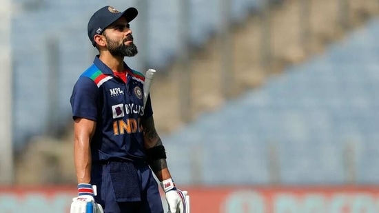 A dejected Virat Kohli after getting out. (BCCI)