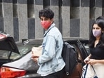 Ibrahim Ali Khan spotted with a friend in Andheri. (All pics Varinder Chawla)